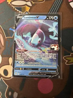 Lumineon V Pokemon Prize Pack Series 2 Promo Pokemon Card NM/LP Play Stamp - Image 3