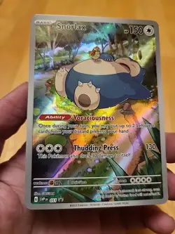 Pokemon TCG Snorlax SVP 051 Scarlet Violet 151 Black Star Promo Card - Image 1