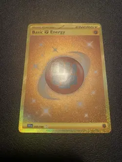 Pokemon TCG Basic Fighting Energy Scarlet Violet Holo Hyper Rare Card 258/198 - Image 1