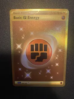 Pokemon TCG Basic Fighting Energy Scarlet Violet Holo Hyper Rare Card 258/198 - Image 2