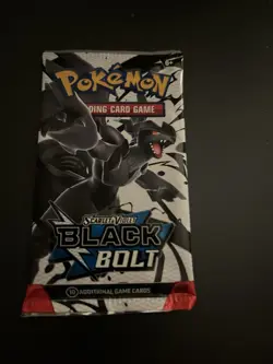 Heavy! 22.84g Pokemon TCG SV 10.5 Black Bolt Booster Pack Sealed! - Image 2