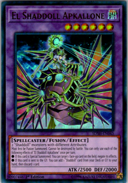 Yugioh El Shaddoll Apkallone SDSH-EN045 Ultra Rare 1st Edition - Image 1