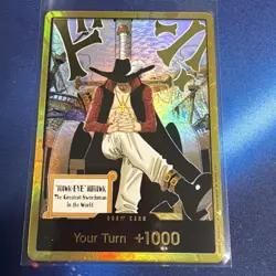 DON!! Card Gold Frame Mihawk OP14 ONE PIECE Seven Warlords of the Azure Ocean - Image 1