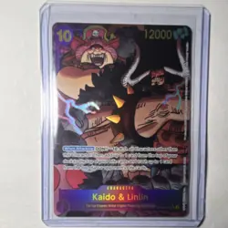 One Piece Card Game OP06 Holo Character Card - Kaido & Linlin OP08-119 - Image 3
