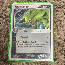 Pokemon Tyranitar ex Holo 17/17 EX Team Rocket Returns 2 Card Lot English - Image 1
