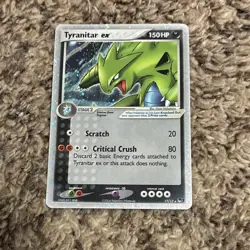 Pokemon Tyranitar ex Holo 17/17 EX Team Rocket Returns 2 Card Lot English - Image 3