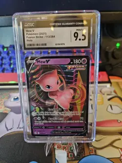 CGC 9.5 - Pokemon Mew V 2025 SWSH08 Fusion Strike Ultra Rare Holo Card #113/264 - Image 1