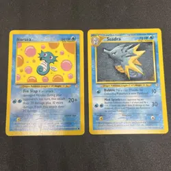 2 Pack : Seadra 48/111 + Horsea 62/111 Pokemon Cards Neo Genesis - Image 1