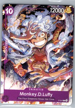 Monkey.D.Luffy P-041 English One Piece Promotion Cards - One Piece Card - NM - Image 1