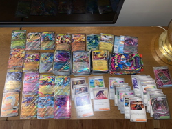 HUGE Pokemon BULK lot 500+ Cards - 18 Opened packs HOLO RR SR Common Uncommon - Image 1