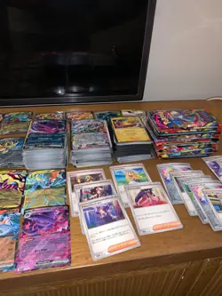 HUGE Pokemon BULK lot 500+ Cards - 18 Opened packs HOLO RR SR Common Uncommon - Image 3