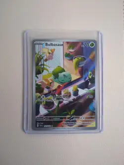 Pokemon TCG Bulbasaur Stellar Crown Illustration Holo Card 143/142 - Image 1