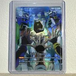 Gundam Ccg Age Device Gd01-103 R+ Dual Impact alternate Art Chase Card - Image 1