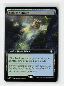 Sodden Verdure Lorwyn Eclipsed Extended Art Magic The Gathering MTG Card - Image 1