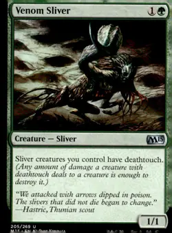 Magic 2015 (M15) #205 Venom Sliver - Image 1