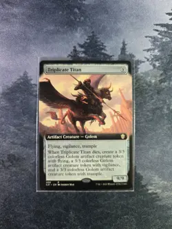 Triplicate Titan (Extended Art) Commander 2021 Regular - Image 1