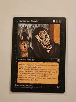 Timmerian Fiends - Homelands - MTG Magic - Rare - Black Creature - Image 1