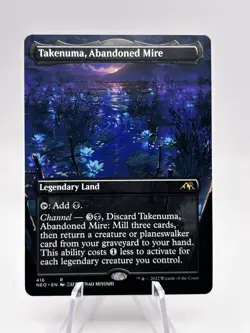 Takenuma, Abandoned Mire 416 Borderless Kamigawa Neon Dynasty NEO MTG NM - Image 1