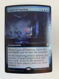 Court Of Cunning (633) *FOIL* EXT ART Commander Legends MTG CMR NM/MT Comb Ship - Image 1