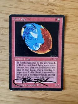 Rukh Egg and Manabarbs Signed By Christopher Rush Mtg Magic The Gathering - Image 3