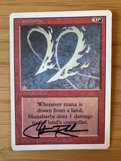 Rukh Egg and Manabarbs Signed By Christopher Rush Mtg Magic The Gathering - Image 5