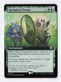 Springleaf Parade (Extended Art) 0039 (R) MTG Commander Lorwyn Eclipsed (ECC) - Image 1