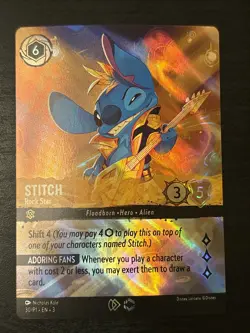 Stitch - Rock Star Lorcana Enchanted Set Champ Championship Foil Enchanted 30/P1 - Image 1