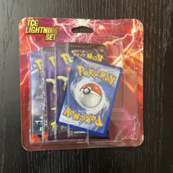Pokemon TCG Lightning Set Packs with 1 Bonus Card Sealed - Image 1
