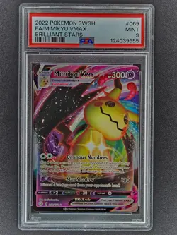 2022 Pokemon SWSH Brilliant Stars Mimikyu VM #069/172 PSA 9 - Image 1