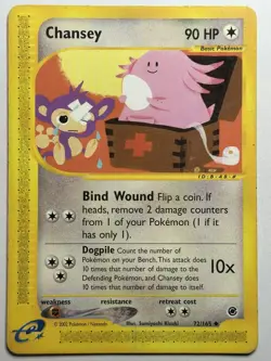 Chansey Expedition 072/165 MP-HP Pokemon Card - Image 1