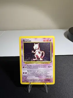 Pokemon TCG Mewtwo #10/102 Base Set Holo Unlimited Rare 1999 WOTC VTG LP - Image 1
