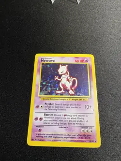 Pokemon TCG Mewtwo #10/102 Base Set Holo Unlimited Rare 1999 WOTC VTG LP - Image 2