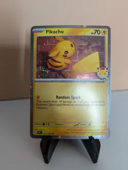Pikachu 051/162 Stamped 2026 Pokemon Day 30th Anniversary Promo TCG - Image 1