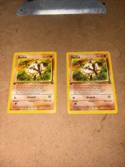 Pokemon Tcg 1st Edition Mankey 55/64 Jungle Regular - Image 1