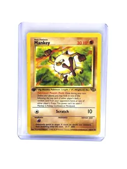 Pokemon - 1st Edition Jungle Mankey 55/64 NM/EX - Image 1