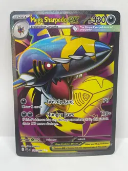 Mega Sharpedo ex Ultra Rare Pokemon TCG Phantasmal Flames 113/094 - Image 1