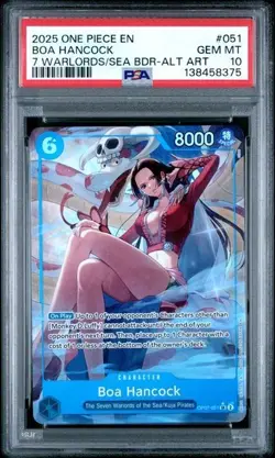 Boa Hancock OP07-051 - One Piece Seven Warlords of the Sea Alt Art Promo -PSA 10 - Image 1