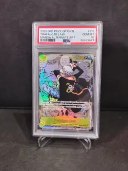 One Piece Tcg Trafalgar Law OP10-119 Manga PSA 10 - Image 1