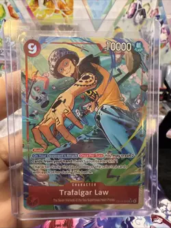 2025 One Piece Trafalgar Law (Alt Art) OP14-009 SR The Azure Sea’s Seven NM - Image 1