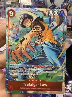 2025 One Piece Trafalgar Law (Alt Art) OP14-009 SR The Azure Sea’s Seven NM - Image 2
