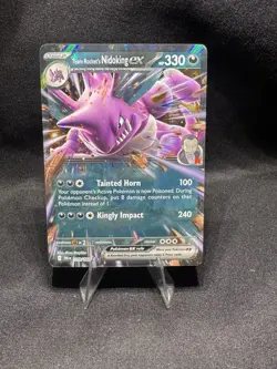 Pokemon Card Team Rocket's Nidoking EX 119/182 Destined Rivals Holo Double Rare - Image 1