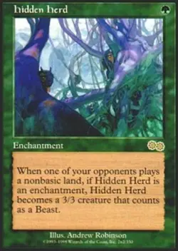 Hidden Herd ~ Lightly Played Urza's Saga MTG Magic UltimateMTG Green Card - Image 1
