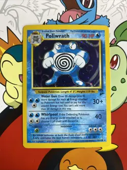 Poliwrath 15/130 Base Set 2 Holo Unlimited Holo Rare Pokemon Card 1999 WOTC NM - Image 1