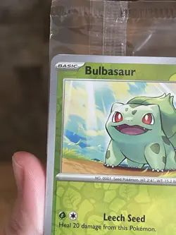 Bulbasaur Best Buy Exclusive 151 Stamped Promo Reverse Holo Card 001/165 Sealed - Image 3