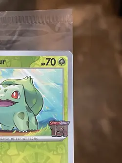 Bulbasaur Best Buy Exclusive 151 Stamped Promo Reverse Holo Card 001/165 Sealed - Image 4