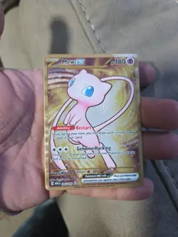 Pokemon Mew EX Card 205/165 Gold Metal, - Image 1