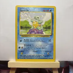 Pokemon TCG Cards Squirtle 63/102 Base Set - Image 1