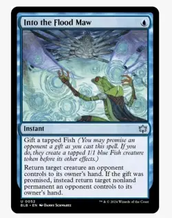 1x MTG Into the Flood Maw - Bloomburrow! NM Mint! Ships Fast! - Image 1