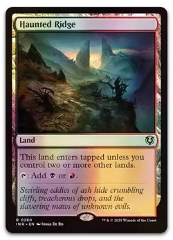 MTG Magic the Gathering Haunted Ridge (263/549) Innistrad Midnight Hunt FOIL - Image 1