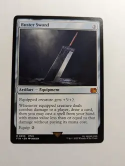 Buster Sword Final Fantasy Regular 255 MtG Non Foil - Image 1